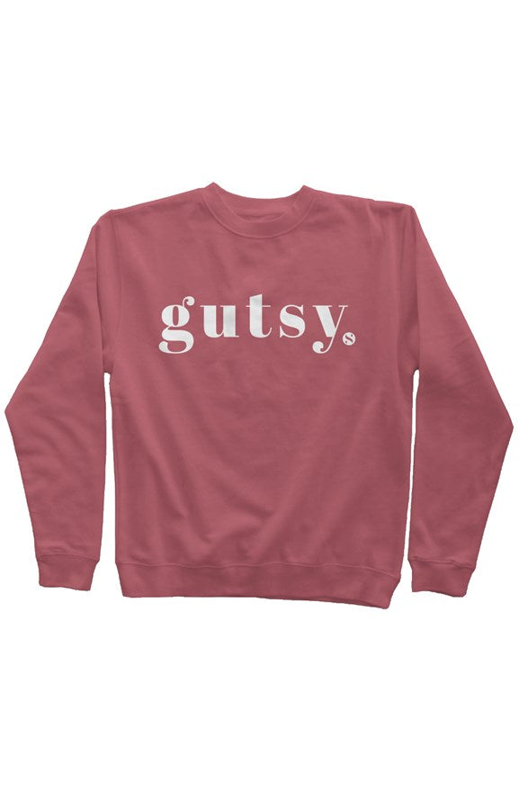 be gutsy - maroon pullover