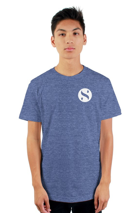 blue logo t shirt